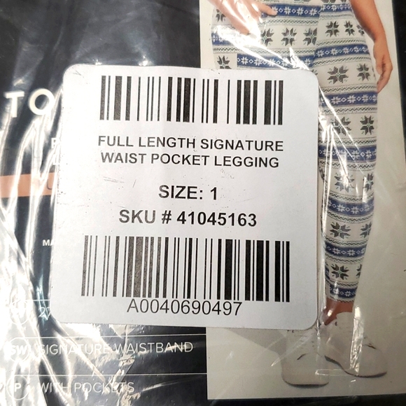 ❤️NWT VINTAGE TORRID POCKETS LEGGING - HIGH RISE POWDER PUFF SNOWFLAKE PLUS SIZE - Picture 6 of 11